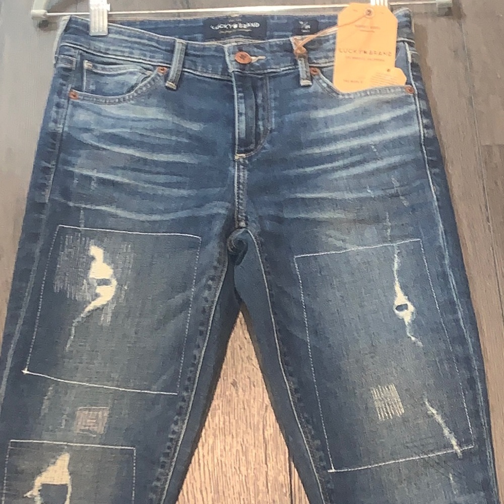NWT Lucky Brand Ava Skinny Ankle Stitched Jean in South Lake Size 25/ Size 0 - Picture 6 of 14